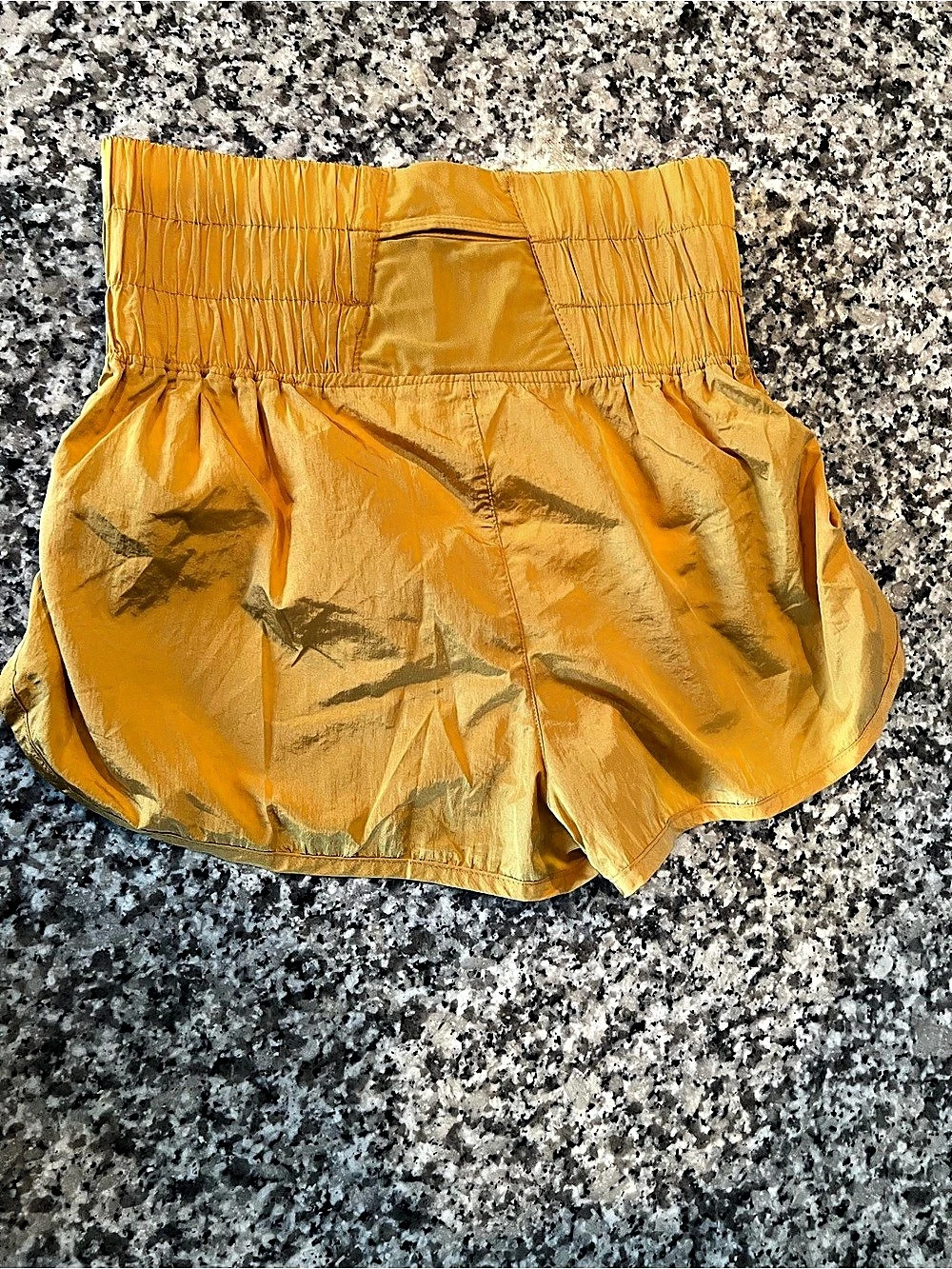 FP Movement by Free People The Way Home Women's Yellow Athletic Shorts